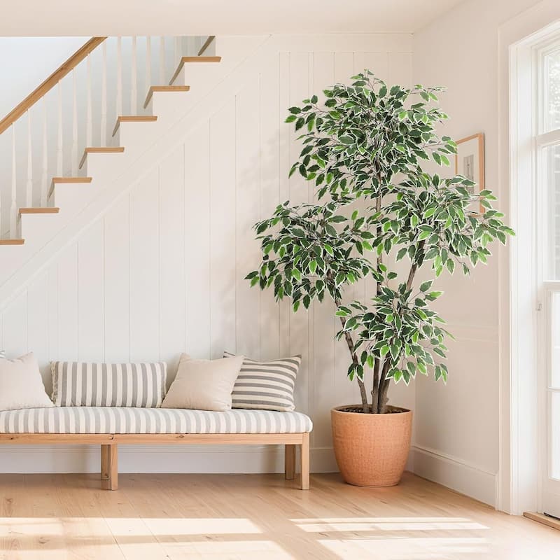 Artificial Faux Floor Plant, Ficus Tree for Home Decor