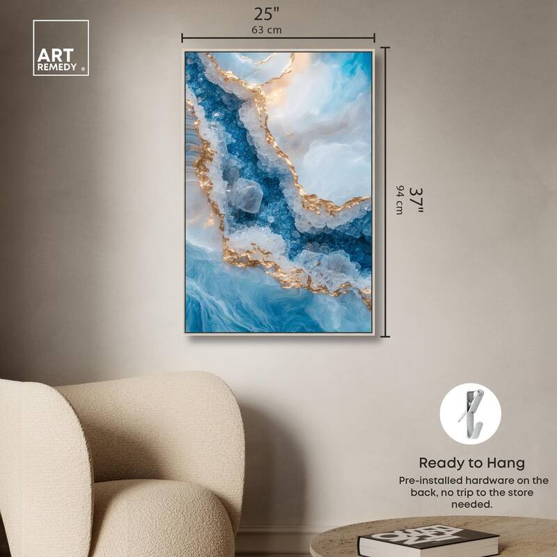 Molten Topaz I Canvas by Art Remedy