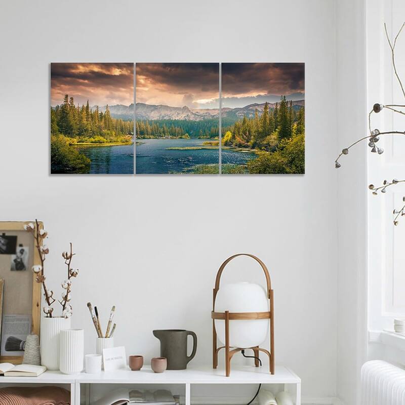 Lake Landscape Canvas Wall Art