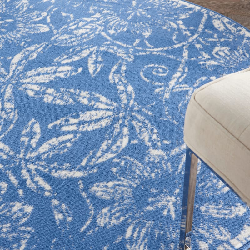 Nourison Whimsicle Country Farmhouse Floral Area Rug
