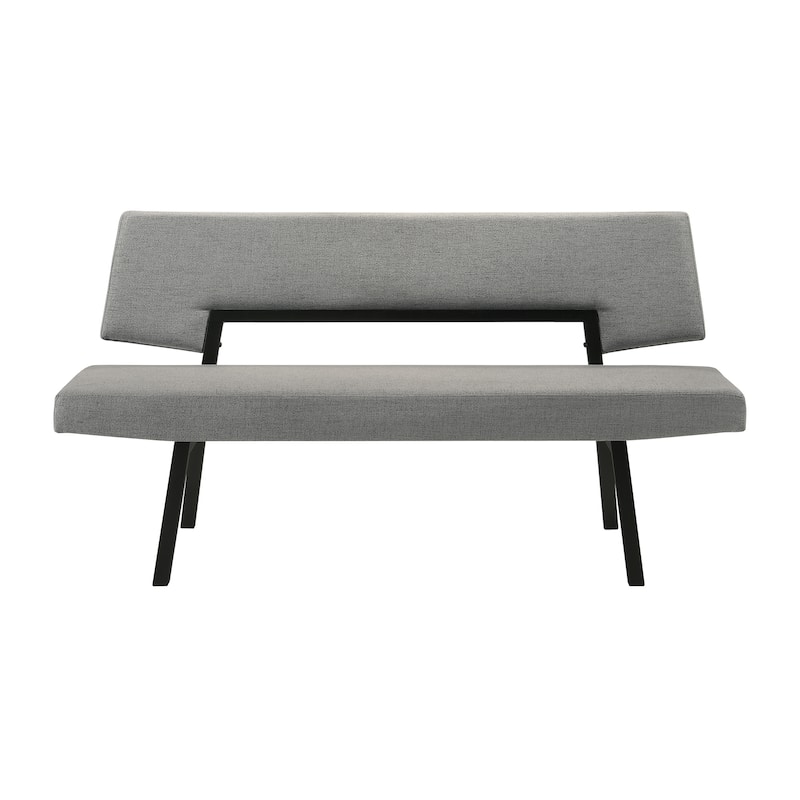 Channell Mid-Century 63" Upholstered Wood Entryway Dining Bench