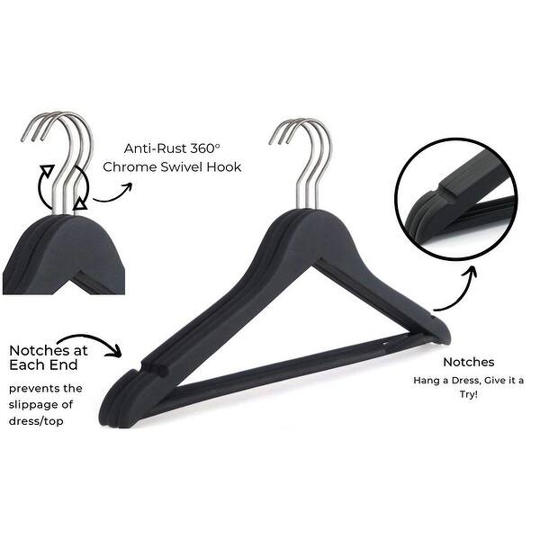 Shop Closet Spice 40 Pack Solid Wood Suit Hangers With Smooth