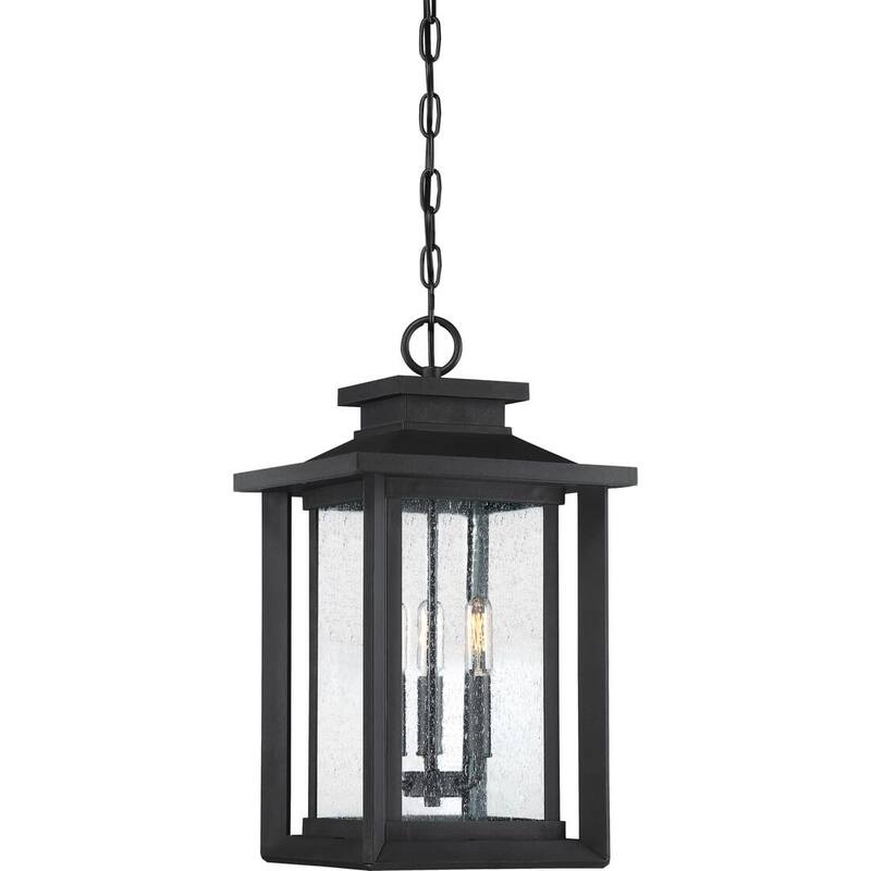 Wakefield 3-Light Outdoor Hanging Lantern in Earth Black - Earth Black