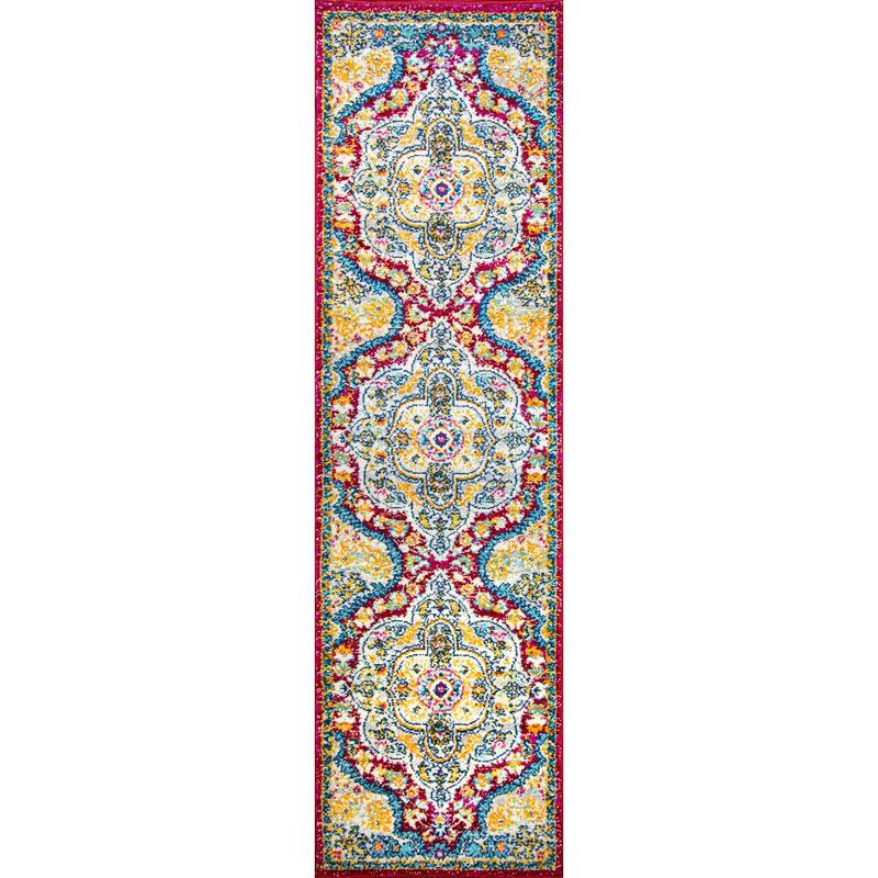The Curated Nomad Sunset Distressed Vintage Bohemian Rug
