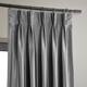 Exclusive Fabrics Solid Faux Dupioni Pleated Blackout Curtain Panel