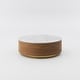 preview thumbnail 17 of 31, Modern Drum Coffee Table with Oak Veneer, Sintered Stone Coffee Table with 2 Solid Wood Drawers, Fully Assembled, White
