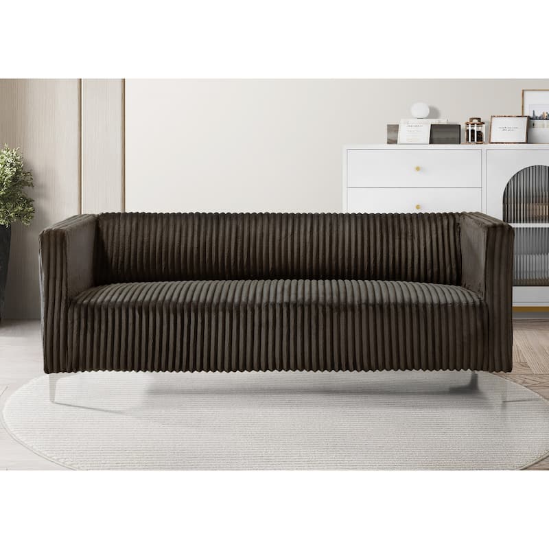Clayfell Gavin Velvet Square Arm Chair/ Loveseat/ Sofa