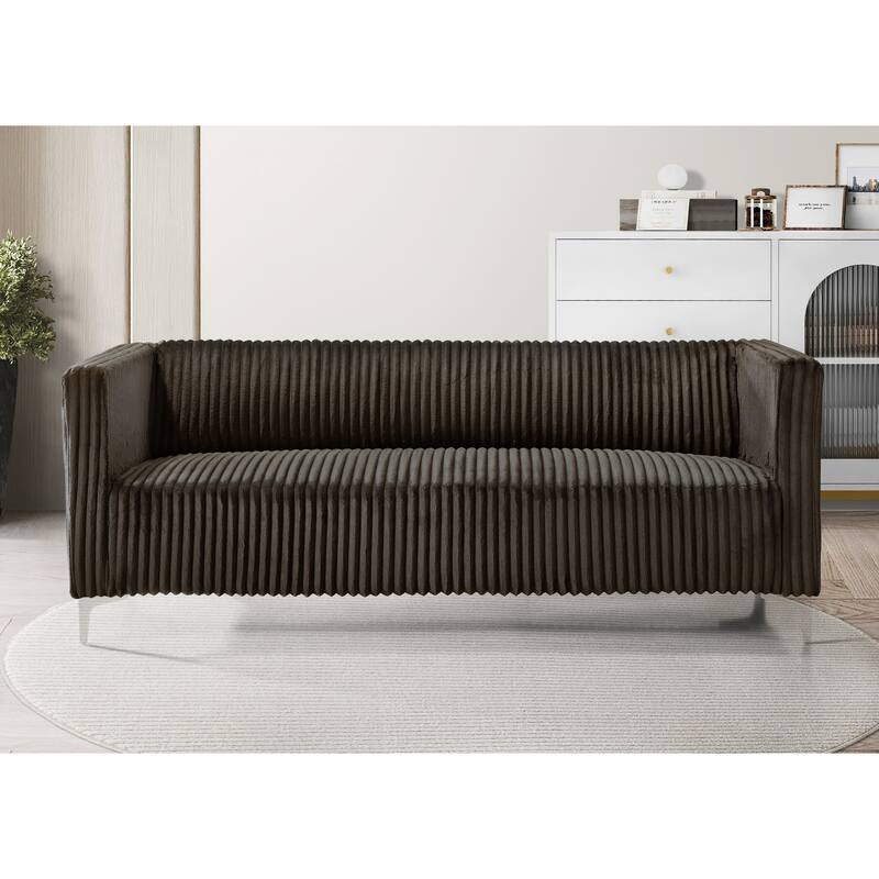 Clayfell Gavin Velvet Square Arm Living Room Set