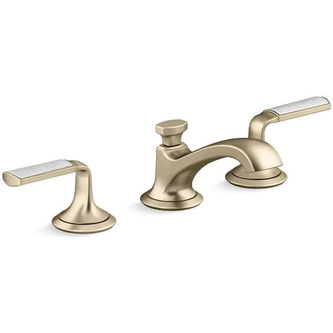 Kallista P25054-FRW Script 1.2 GPM Widespread Bathroom Faucet with - Brushed French Gold