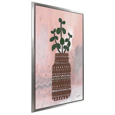 "Boho Planter I" Print on Floating Canvas