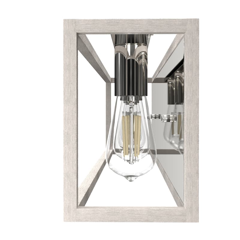 Hunter Squire Manor 4-Light Vanity Wall Light - Modern Farmhouse, Transitional - Damp Rated!