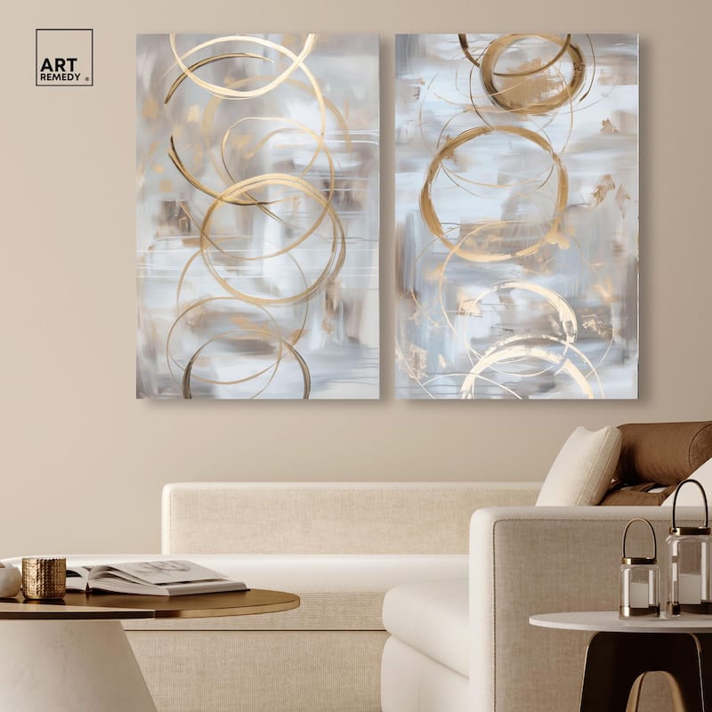 The Dunes Set Canvas Set of 2 by Art Remedy, Gallery Wrapped