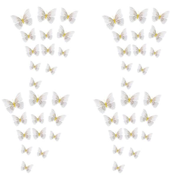 Shop 48pcs 3d Butterfly Wall Decal Art Diy Sticker For Christmas