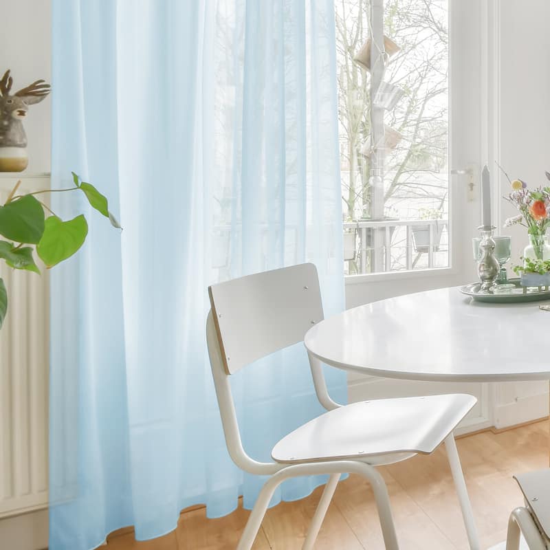 Grommet Sheer Curtain for Living Room 2 Panels