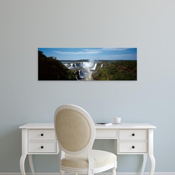 Easy Art Prints Panoramic Images's 'Iguacu Falls, Iguacu River, Iguacu National Park, Parana State, Brazil' Canvas Art