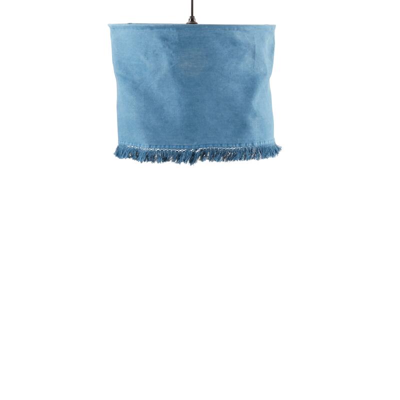 Lamp Shade With Stonewashed Fringe Design