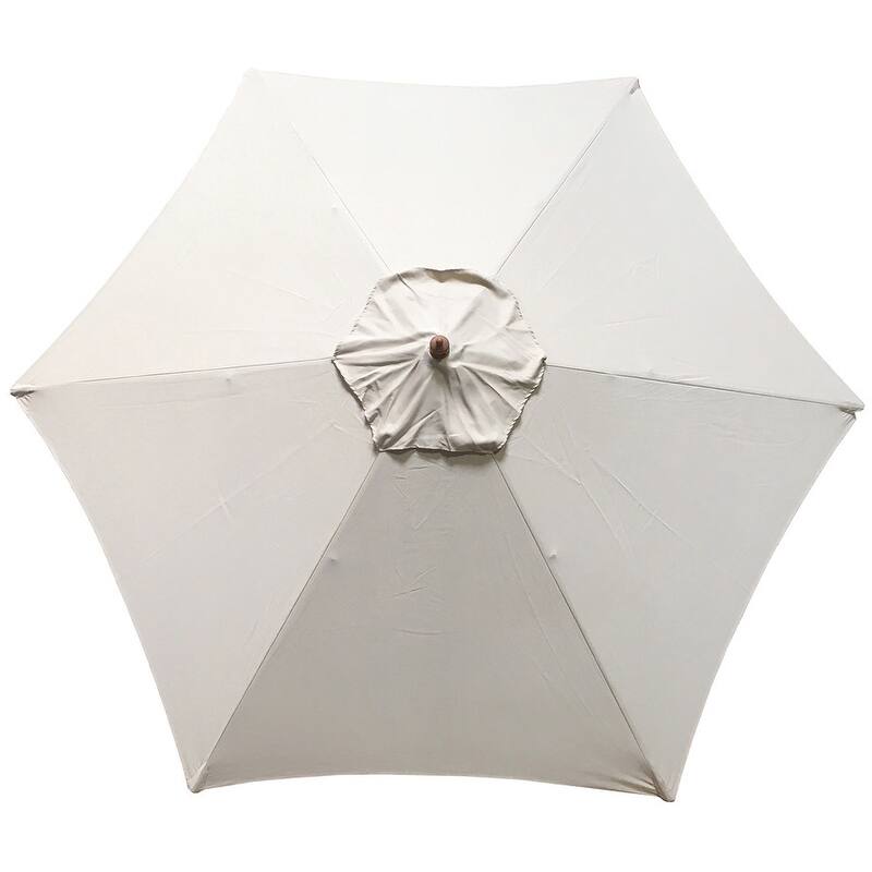 TropiShade Natural-tone Wood 9-foot Market Umbrella