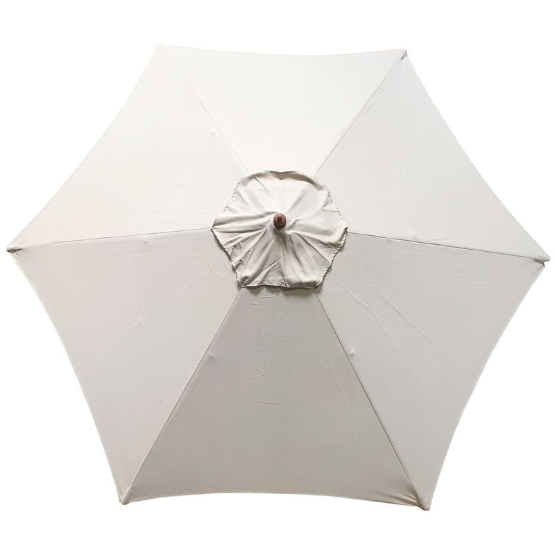 Tropishade 9 ft. Aluminum Bronze Patio Umbrella with Natural Cover
