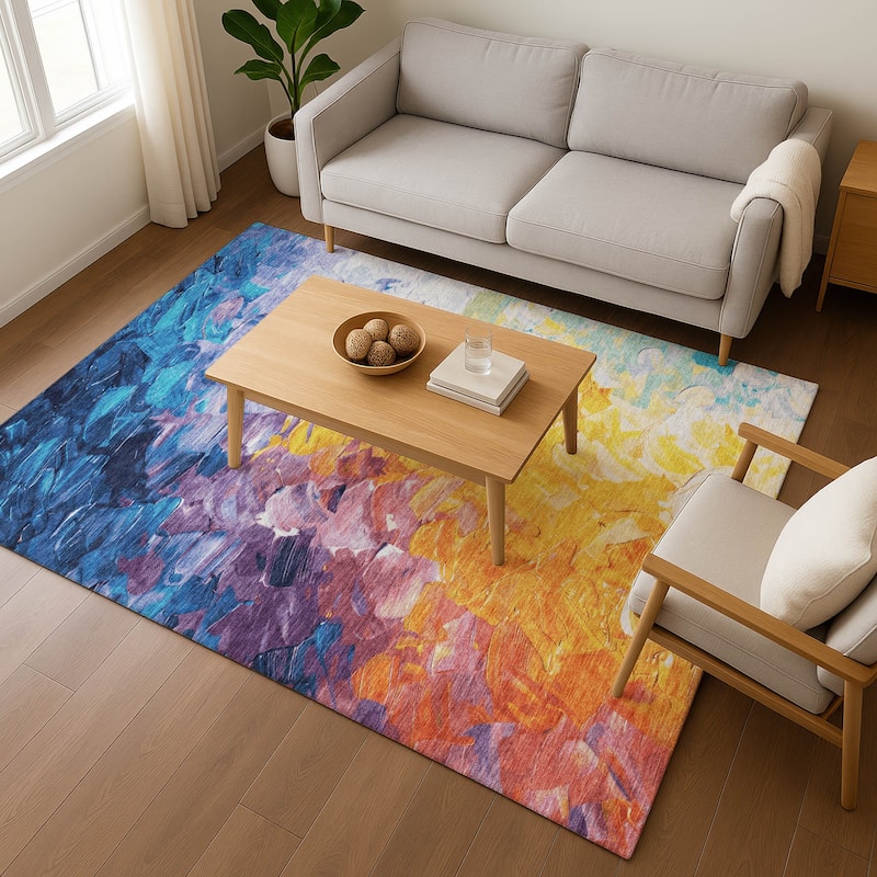 Premium Washable Super Soft Modern Current Mayfield Rug