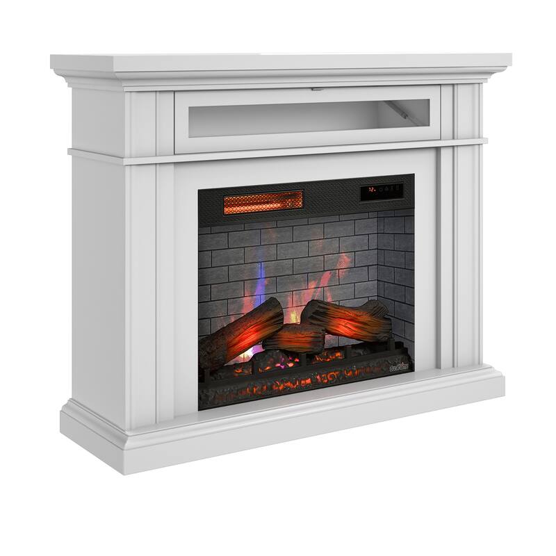 duraflame® Electric Fireplace Wall Mantel with Infrared Heater and Remote Control