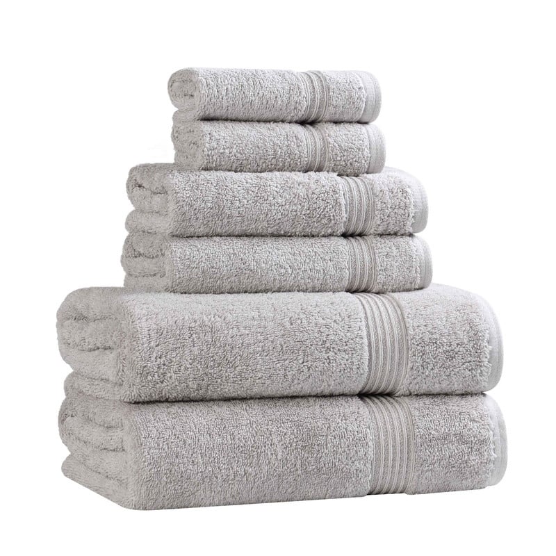 Superior Heritage Egyptian Cotton Absorbent 6-Piece Towel Set