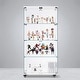 preview thumbnail 62 of 165, Glass Display Cabinet with Doors & Locks, Acrylic Shelves, Floor Standing Storage Showcase for Home or Office