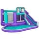 preview thumbnail 9 of 11, Sunny & Fun Big Time Bounce-A-Round Inflatable Water Slide Park Purple