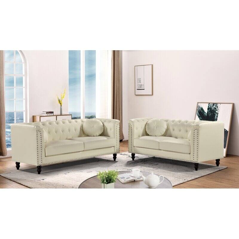 Fogg 2 Pieces Livingroom Set - Beige
