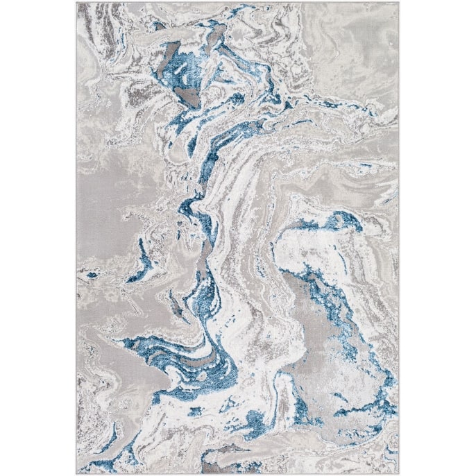 Livabliss Dule Abstract Swirl Area Rug