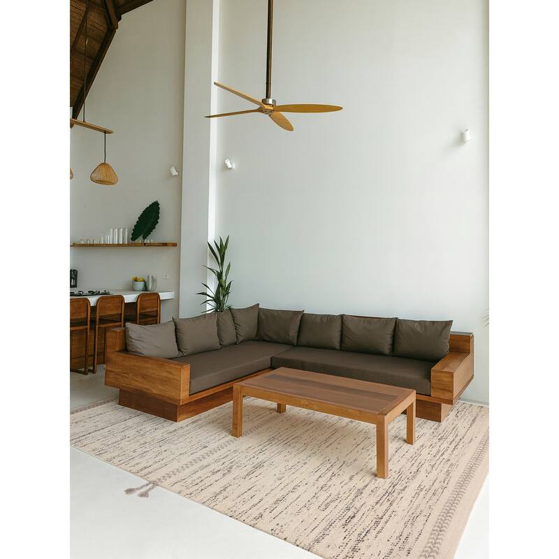 ECARPETGALLERY Hand Woven Looma Cream Wool Rug - 8'3 x 11'5