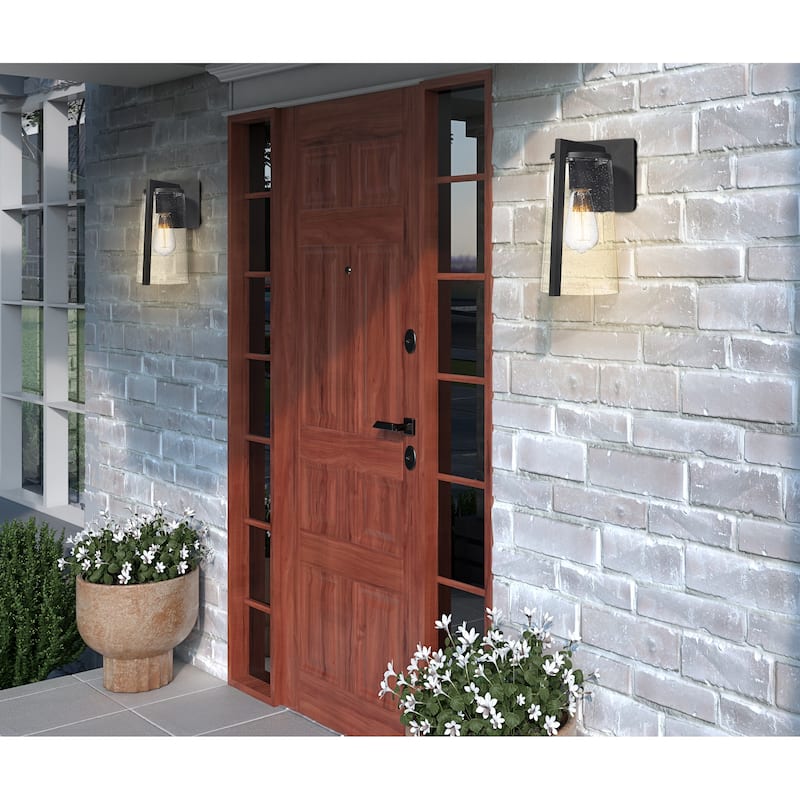 Artcraft Portofino - 1-Light Outdoor Wall Light - Black