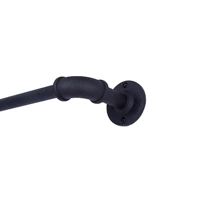Sun Zero Bronn Industrial 3/4" Room Darkening Curtain Rod