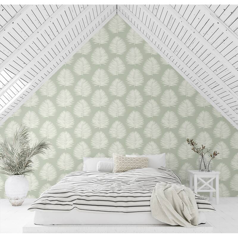 The Simple Life Island Palm Unpasted Wallpaper