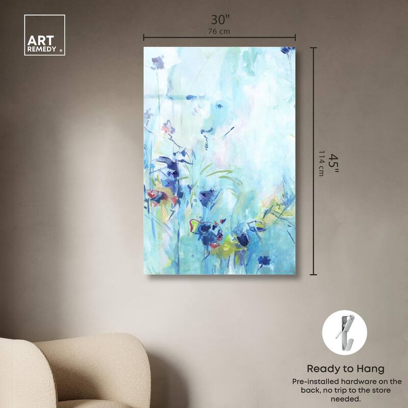 Heavenly Blue I Acrylic by Art Remedy, Ready to Hang