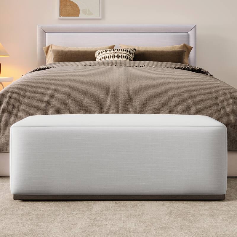 Simple Elegant Footstool - Unlock Comfortable Home Experience - White
