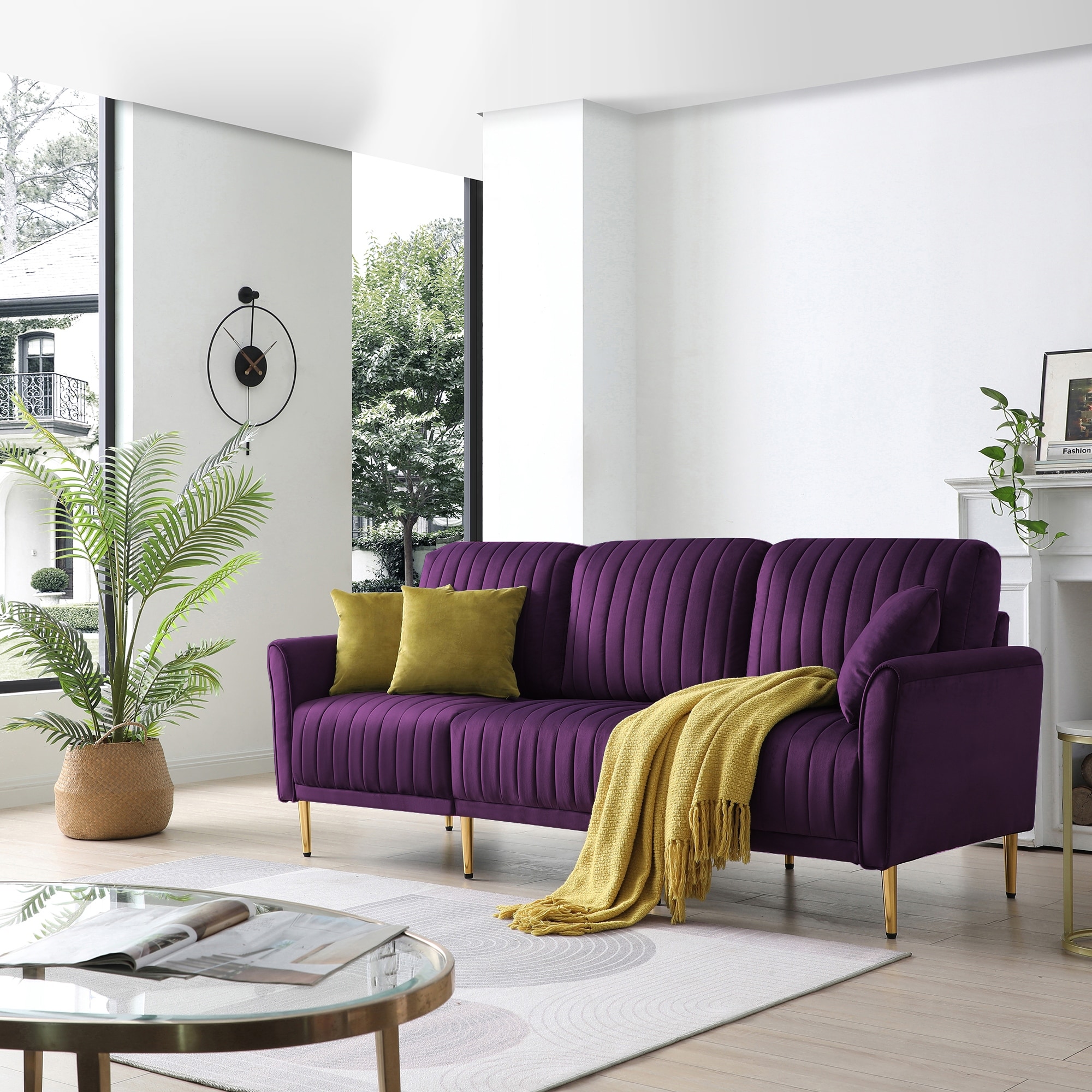 Purple pillows for sofa cheap