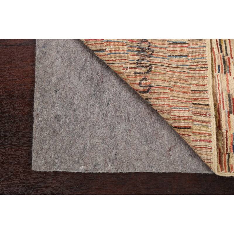 Striped Modern Gabbeh Kashkoli Oriental Wool Area Rug Handmade Carpet - 2'5" x 3'9"