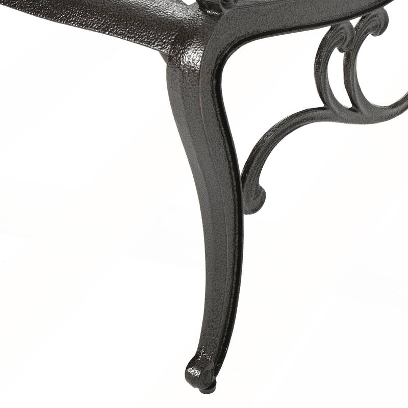 Contemporary Cast Aluminum Patio Dining Set Weather Resistant