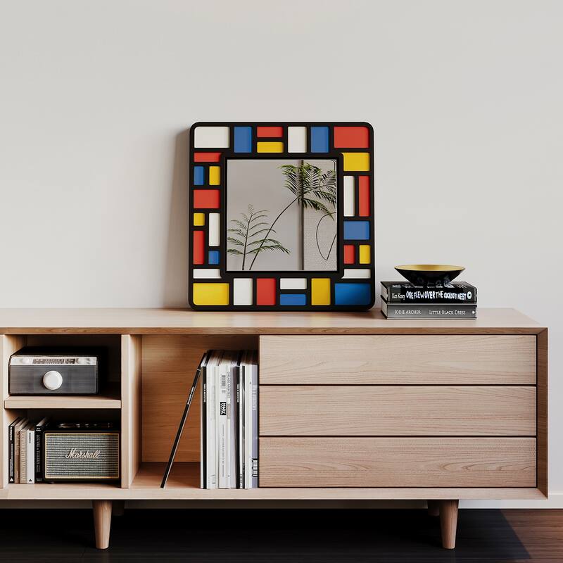 MacLuu Piet Mondrian Abstract Wall Mirror
