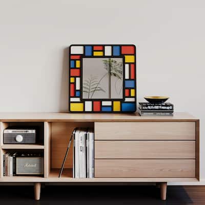 MacLuu Piet Mondrian Abstract Wall Mirror