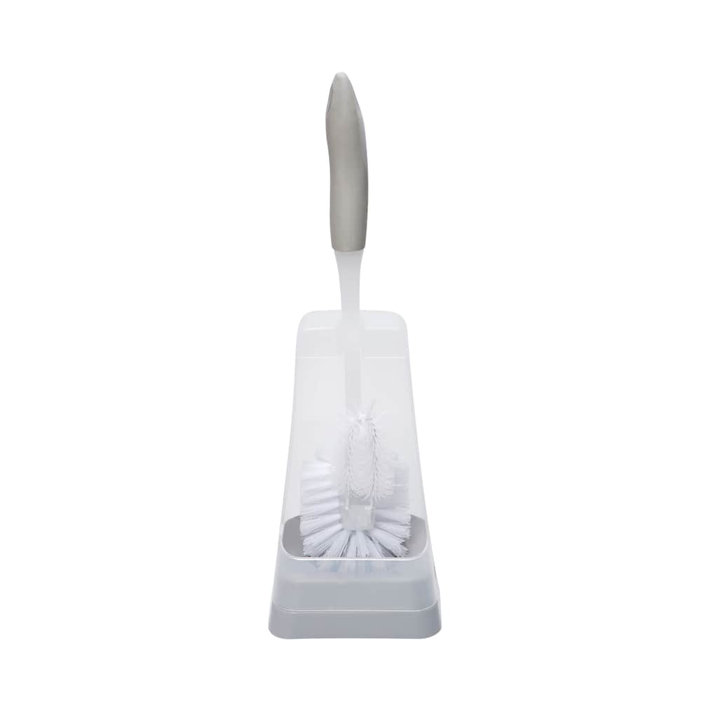 Bath Bliss Square Toilet Bowl Brush and Stand - 4.875 x 4.75 x 16"