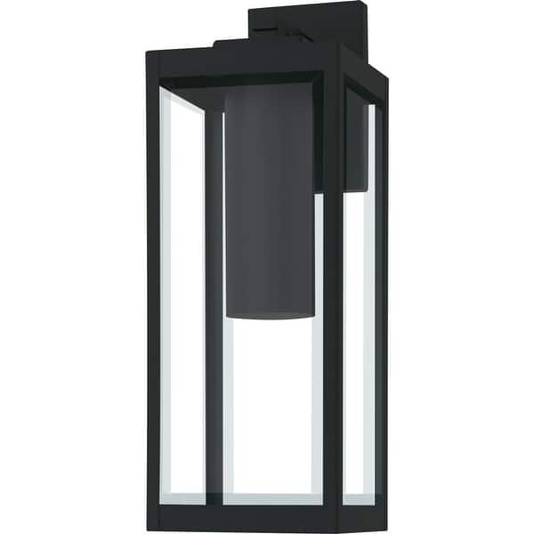 slide 2 of 5, Earth Black LED Outdoor Wall Lantern from the Westover Collection Earth Black