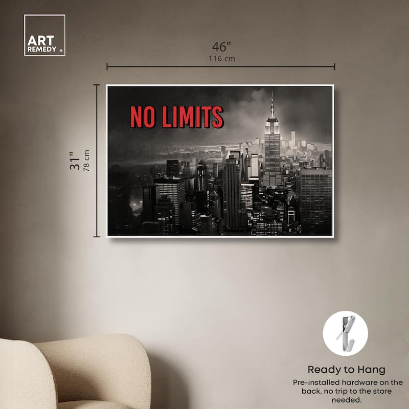 No Limits City Canvas by Art Remedy