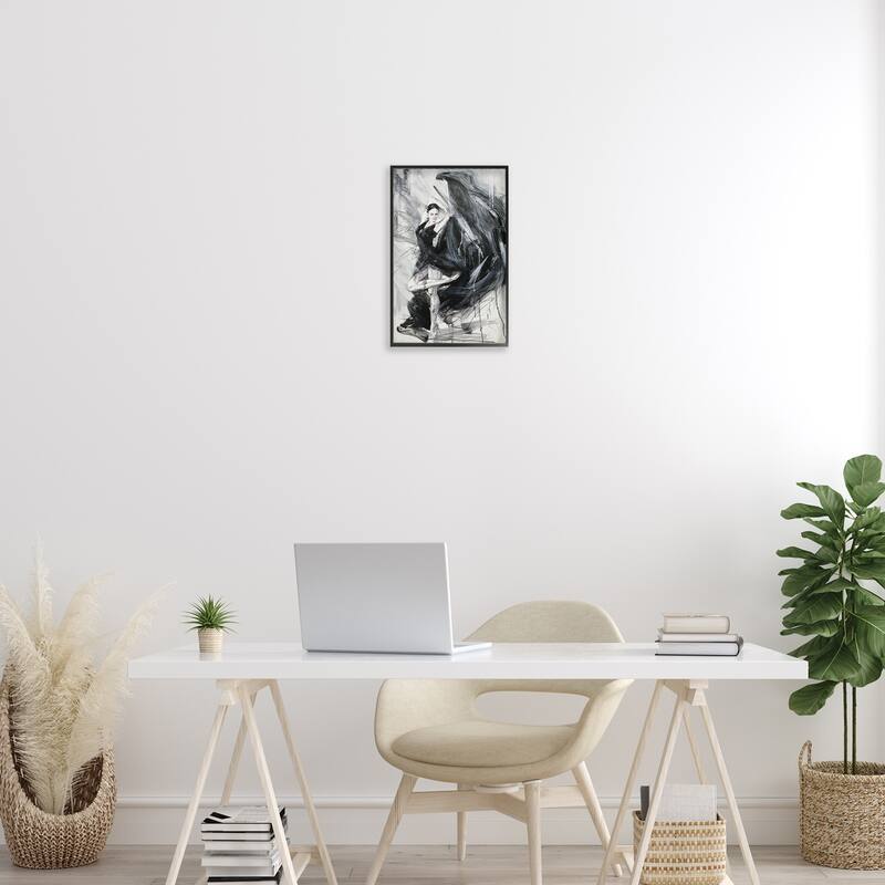 Stupell Elegant Dancer Abstract Framed Giclee Art Design By Lucille Lee