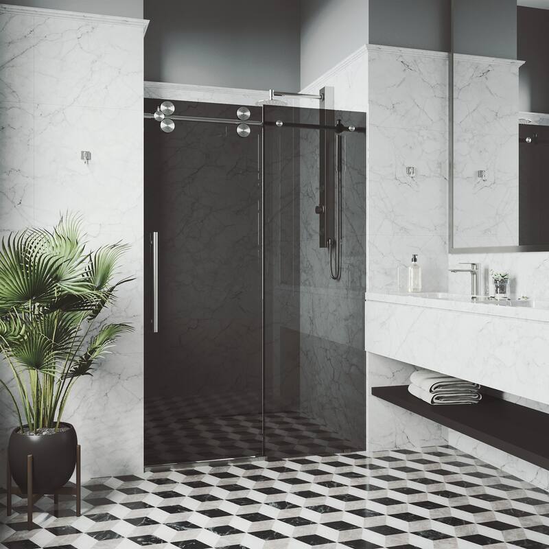 VIGO Elan Frameless Sliding Shower Door