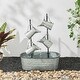 preview thumbnail 2 of 19, Glitzhome 33"H Farmhouse Metal Four-Pitchers Cascading Fountain Multi