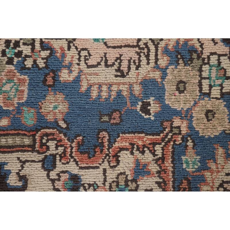 Hamedan Persian Vintage Area Rug Handmade Wool Carpet - 6'6"x 10'0"