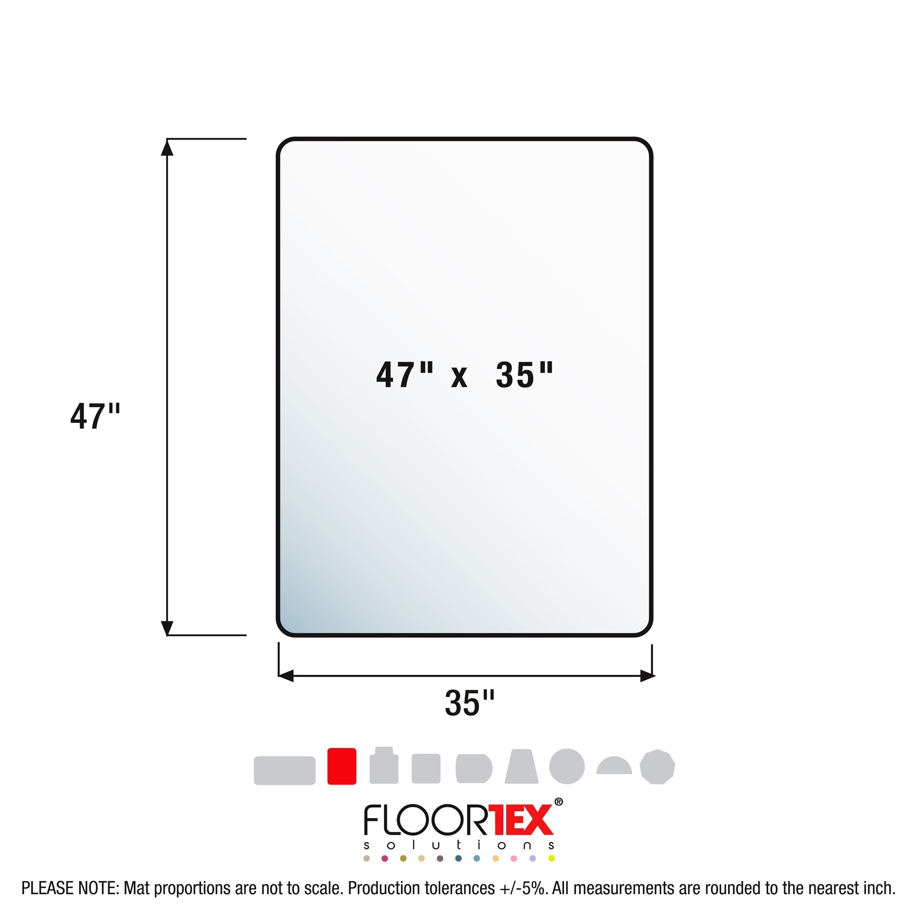 Cleartex® Unomat® Anti-Slip Rectangular Polycarbonate Chair Mat Hard Floors and Carpet Tiles
