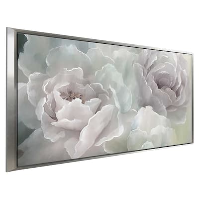 "Peony Lace" Print on Floating Canvas