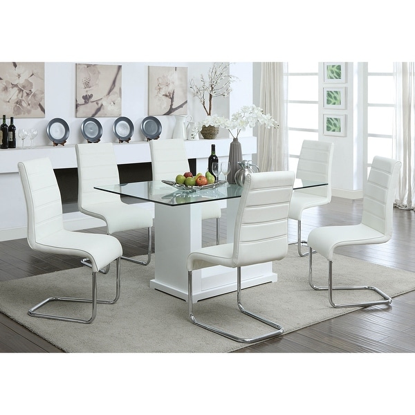 6 piece glass dining set cheap